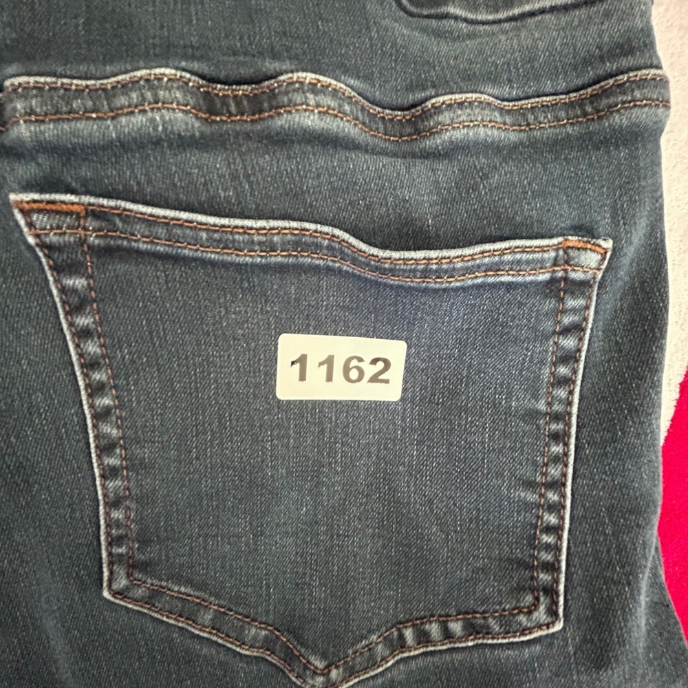 Lands' End Womens Mid Rise Pull On Skinny Jeans Jeggings Dark Wash Size 16 32 - Picture 9 of 9